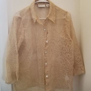 Retro long sleeve dress shirt